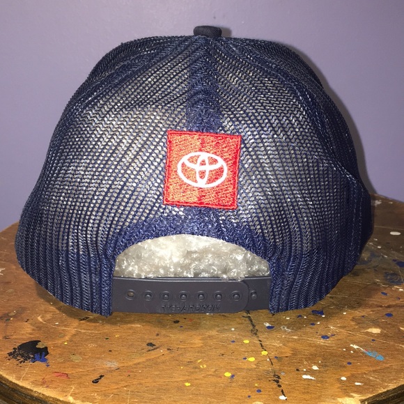 Toyota #19 SiriusXM racing SnapBack hat mesh back dark blue adjustable cap NWOT - Picture 5 of 11